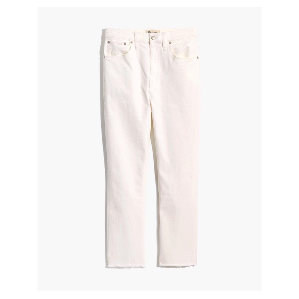 Madewell - The High-Rise Slim Boyjean - Tile White